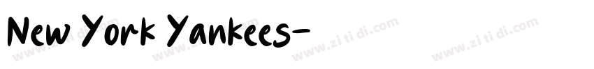 New York Yankees字体转换